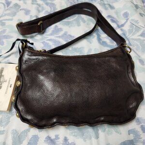 Campomaggi Studded Crossbody Bag Dark Brown NWT
